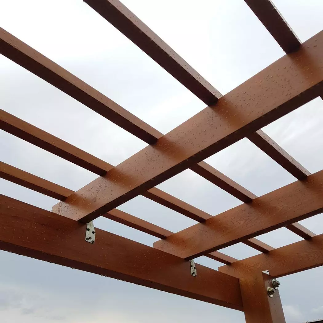 Poolside Pergola with Louvers